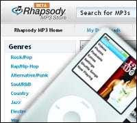 Apple iPod and Rhapsody's DRM-free MP3 downloads