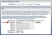 Configuring WEP security on wireless router