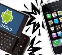 Apple iPhone and HTC Android G1